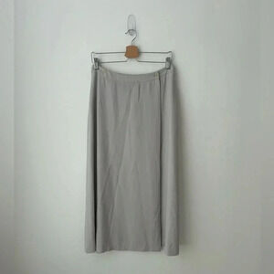 Jones  New York triacetate grey midi skirt
